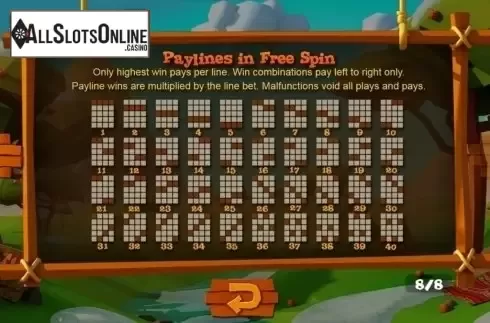 Payline in Free Spin. Wild Cherry (Pariplay) from Pariplay
