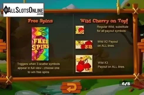 Paytable 6. Wild Cherry (Pariplay) from Pariplay