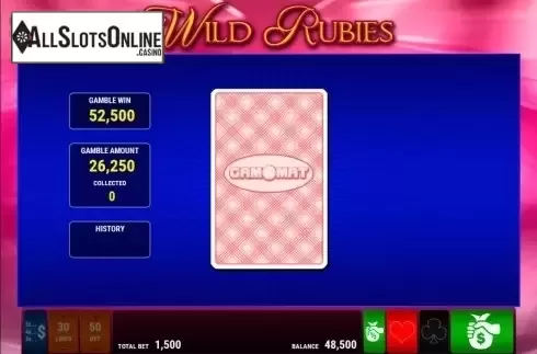Screen5. Wild Rubies from Gamomat