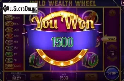 Big win screen