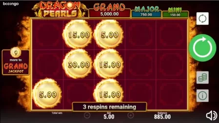Dragon Pearls: Hold & Win slot screenshot 5