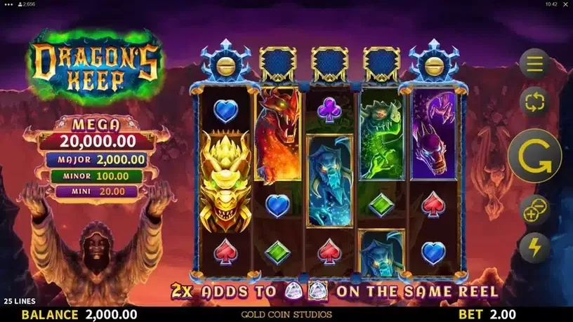 Dragon's Keep slot screenshot 1