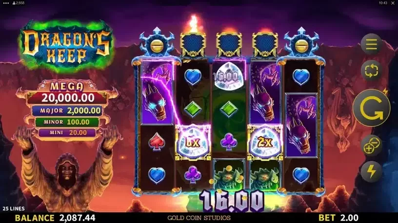 Dragon's Keep slot screenshot 3