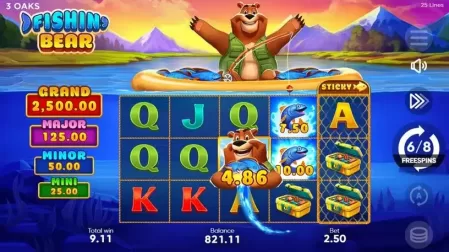 Fishin' Bear slot screenshot 4
