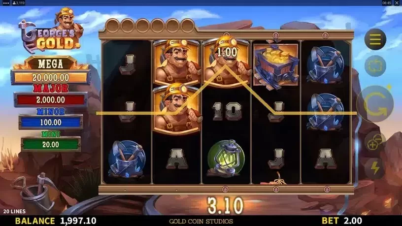 George’s Gold slot screenshot 2