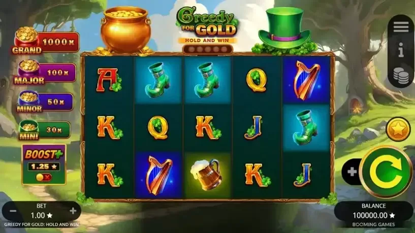 Greedy for Gold Hold And Win slot screenshot
