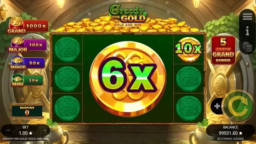 Greedy for Gold Hold And Win slot screenshot