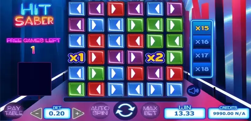 Hit Saber slot screenshot 4