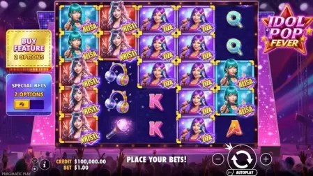 Idol Pop Fever slot screenshot 1