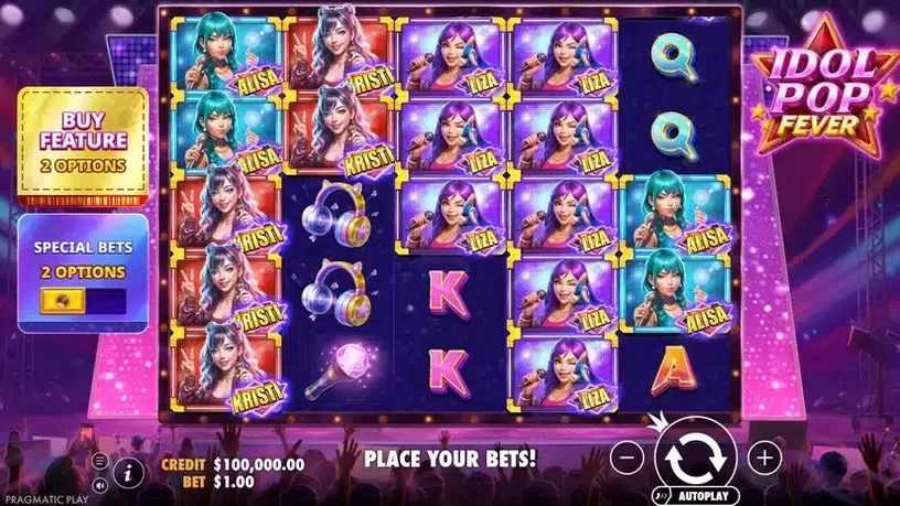 Idol Pop Fever slot screenshot 1