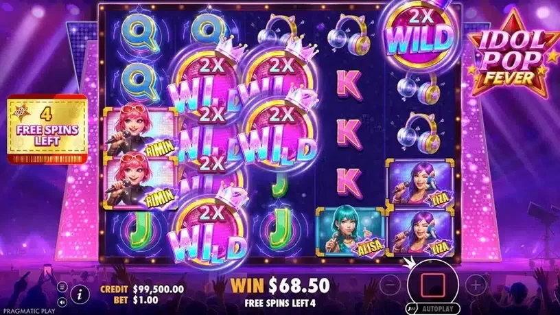 Idol Pop Fever slot screenshot 6