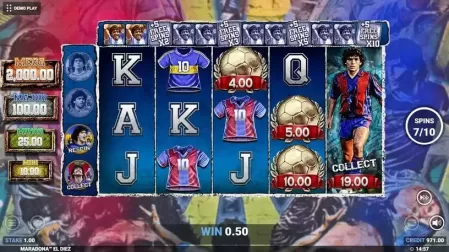 Maradona El Diez! slot screenshot 7