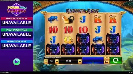 Panther Pays Power Play slot screenshot 1