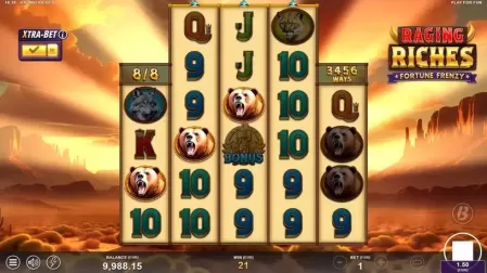 Raging Riches slot screenshot 6