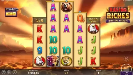 Raging Riches slot screenshot 5