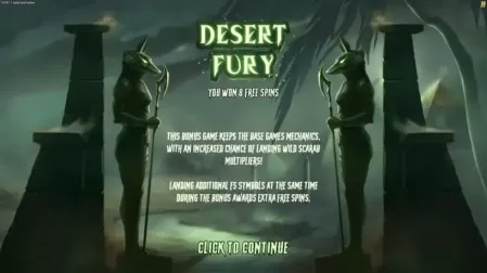 Sand And Ashes slot screenshot 3