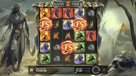 Sand And Ashes slot screenshot 2