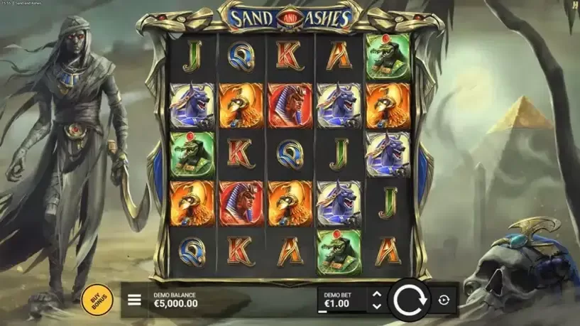 Sand And Ashes slot screenshot 