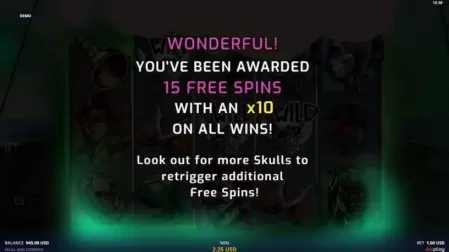 Skull and Compass slot screenshot 2