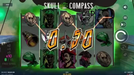 Skull and Compass slot screenshot 3