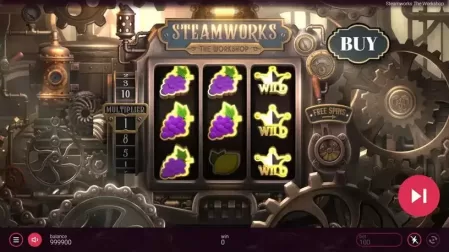 Steamworks slot screenshot 2