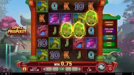 Temple of Prosperity slot screenshot 2