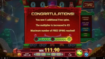 Temple of Prosperity slot screenshot 6