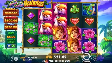 Wild Wild Bananas slot screenshot 3