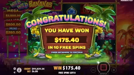 Wild Wild Bananas slot screenshot 6