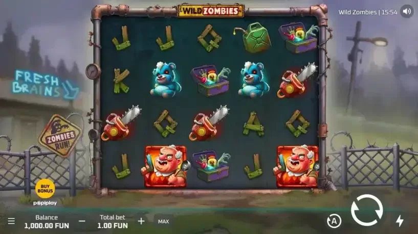 Wild Zombies slot screenshot