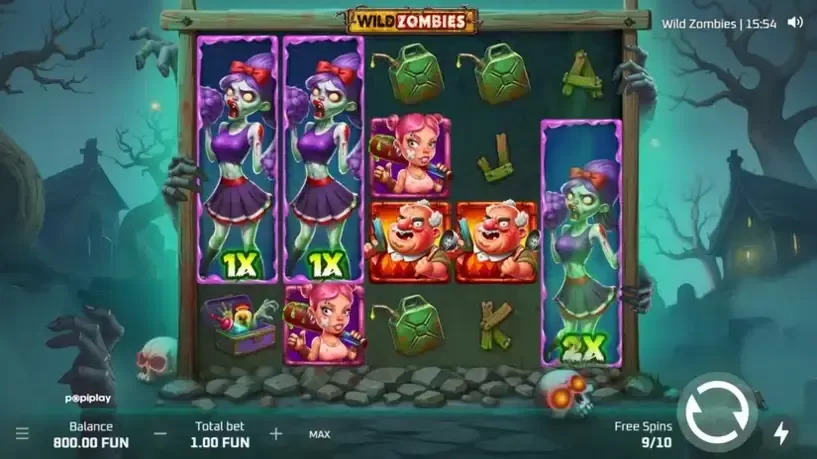 Wild Zombies slot screenshot