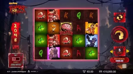 Zombie aPOPalypse slot screenshot 1