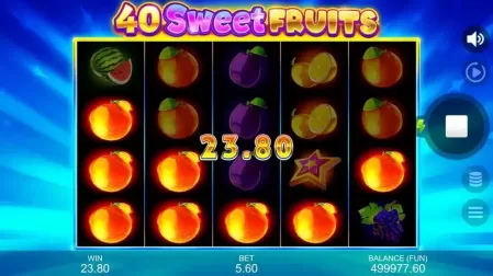 40 Sweet Fruits slot screenshot 4