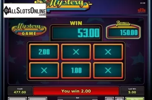Bonus game. 5 Line Mystery from Greentube