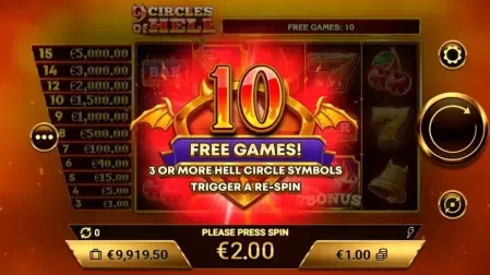 9 Circles of Hell slot screenshot 3