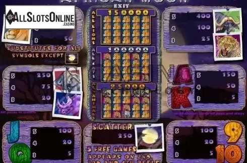 Screen4. African Moon from Casino Technology