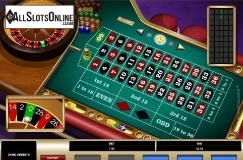 Game Screen. American Roulette (Microgaming) from Microgaming