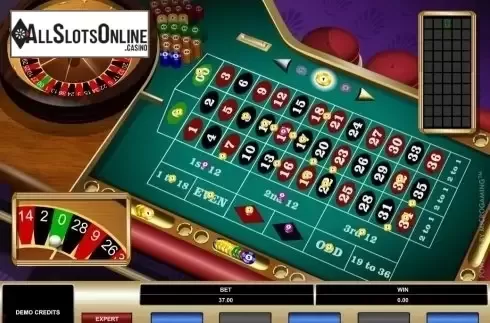 Game Screen. American Roulette (Microgaming) from Microgaming