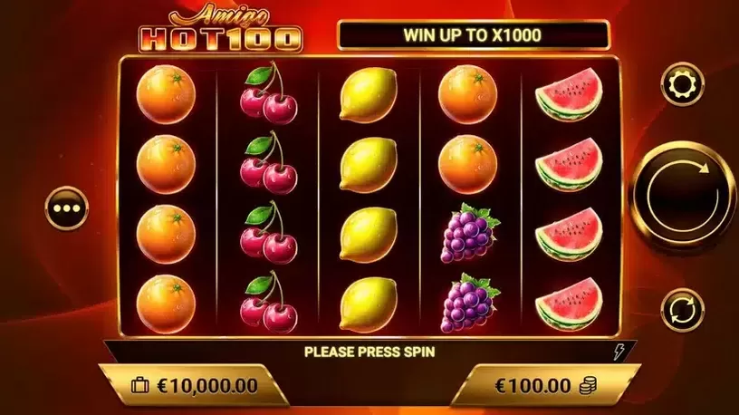 Amigo HOT100 slot screenshot 1
