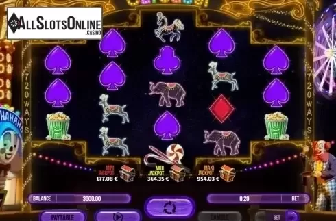 Game Workflow screen . Carousel (Fugaso) from Fugaso