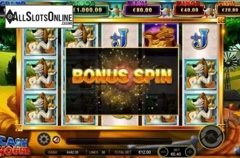 Bonus Spin. Cash Hound from Ainsworth