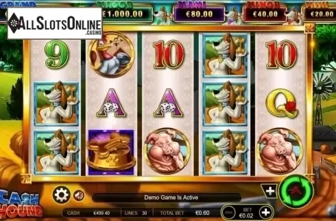 Game Workflow screen. Cash Hound from Ainsworth