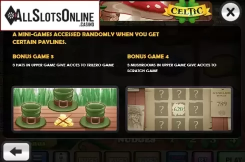 Paytable 4. Celtic from MGA