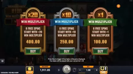 Cossacks the Wild Hunt slot screenshot 3
