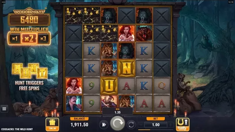 Cossacks the Wild Hunt slot screenshot 2