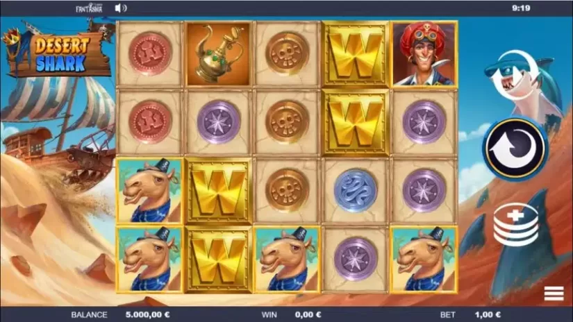 Desert Shark slot screenshot 1