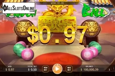 Win screen. Dragon Ball (KA Gaming) from KA Gaming