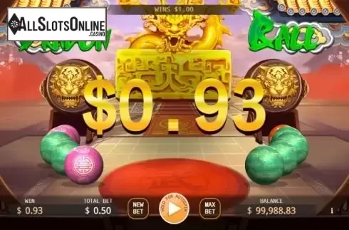 Win screen 2. Dragon Ball (KA Gaming) from KA Gaming