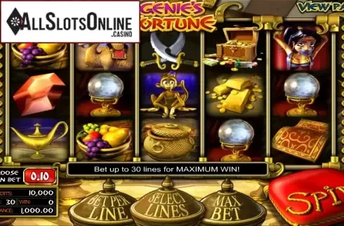 Reels. Genie's Fortune from Betsoft
