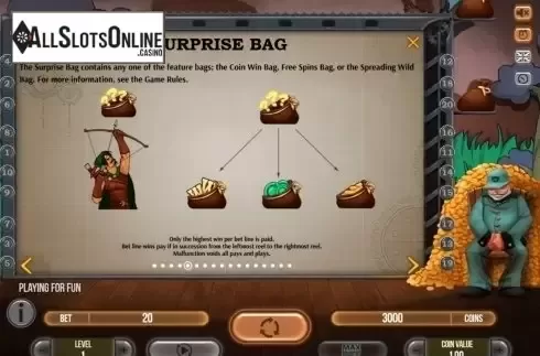 Surprise bag. Golden Shot from Fugaso